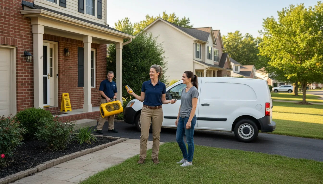 Water restoration image for Dehumidification And Cleanup Services in Donahue, IA